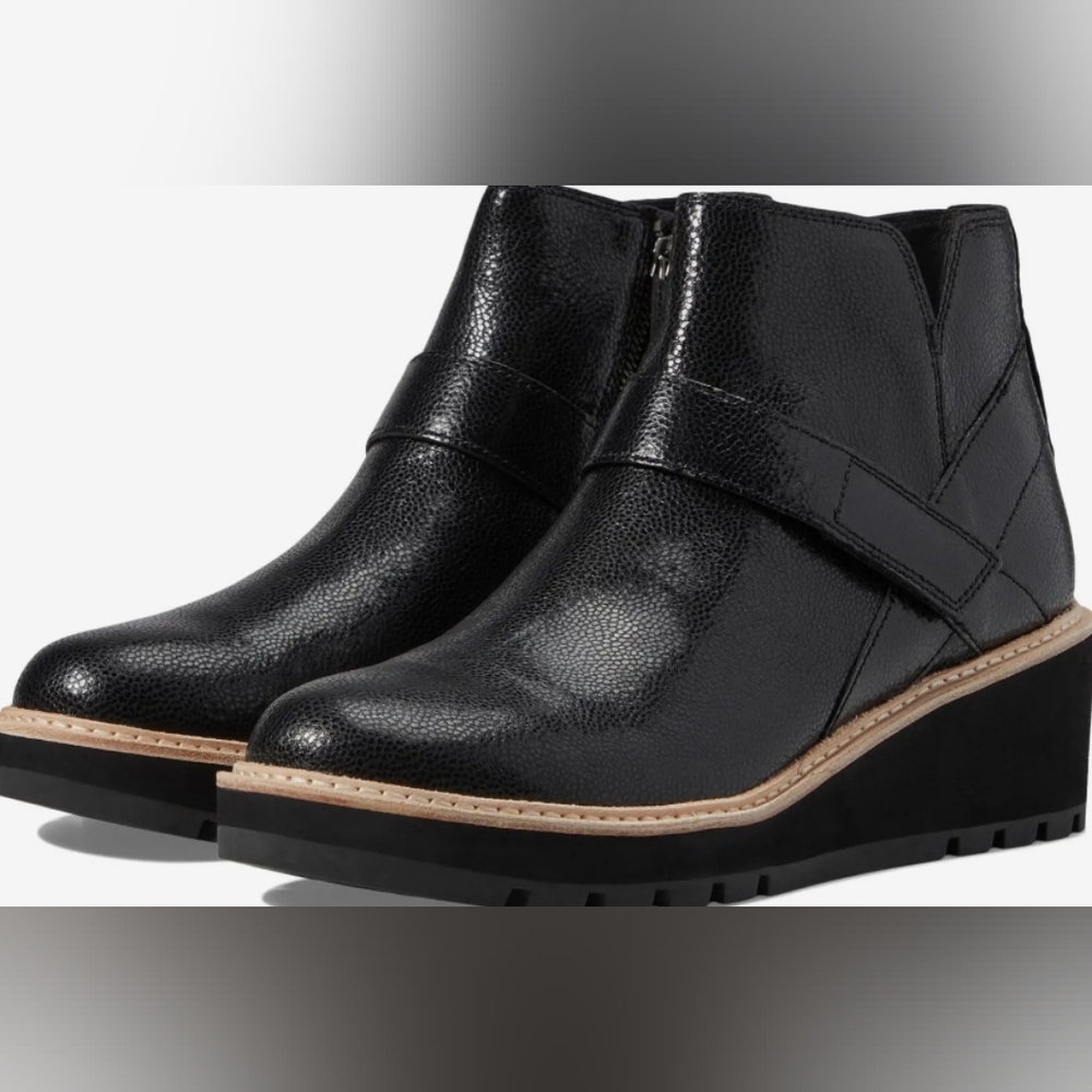 Size 7 - New Eileen Fisher Cargo Black Platform Ankle Bootie